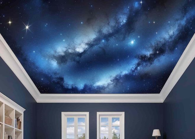 Потолки с фотопечатью: современные идеи дизайна и оформления 2025 - 1