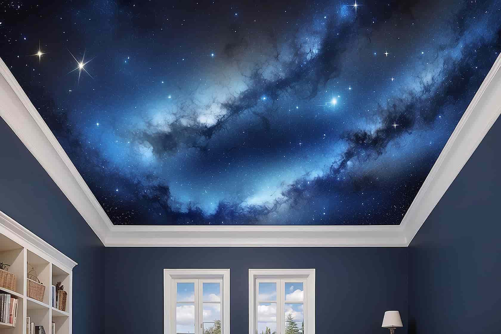 Потолки с фотопечатью: современные идеи дизайна и оформления 2025 - 1